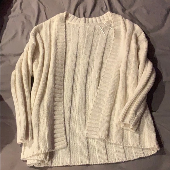 Oversized White Pacsun Cardigan - Picture 1 of 3